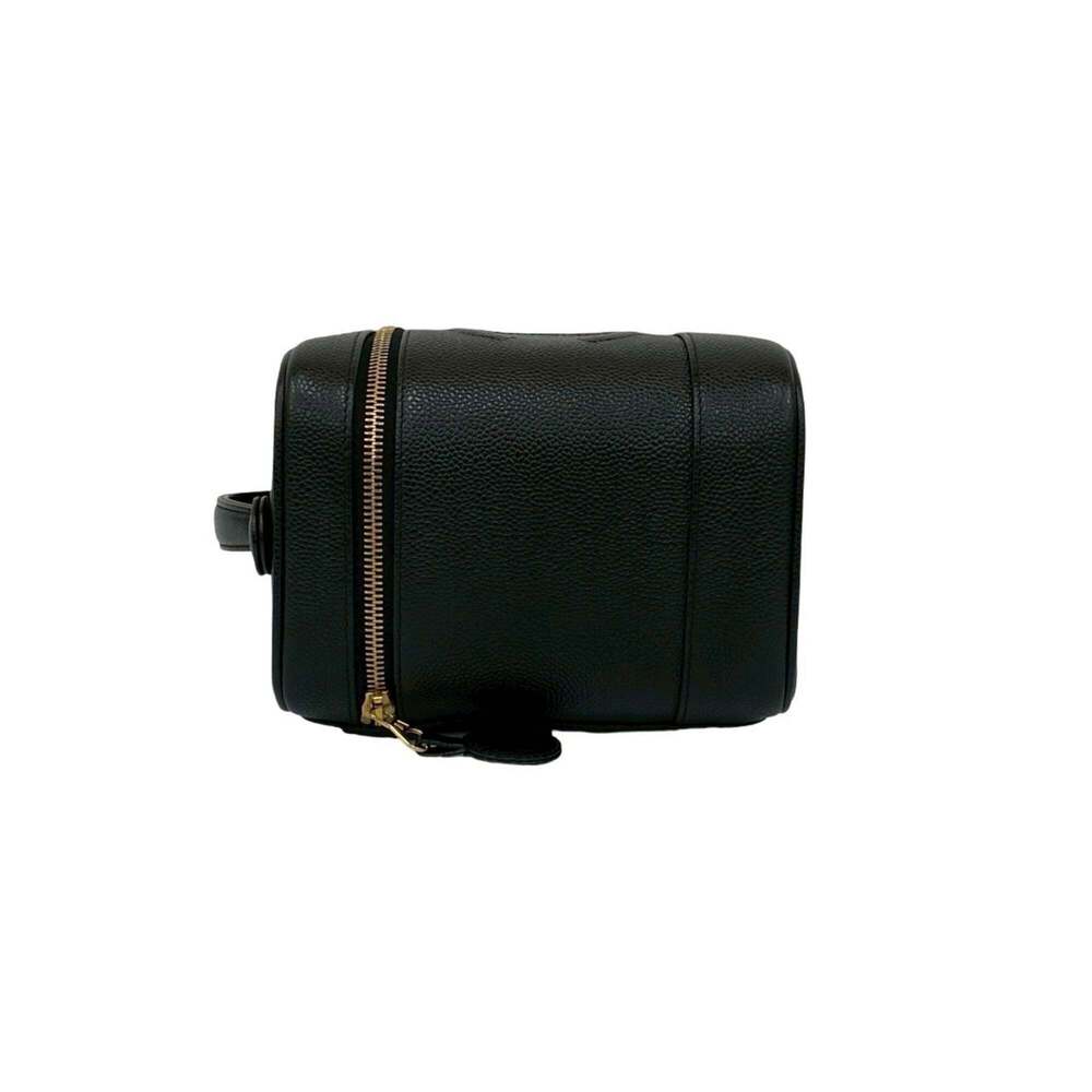 CHANEL Black Caviar Leather Logo Vanity Bag - Picture 5 of 10
